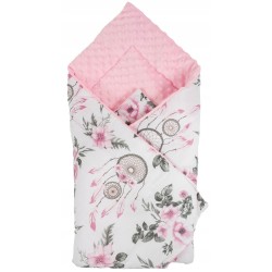 Rożek niemowlęcy becik dziecięcy bawełna minki 80x80 rzep Jackmar