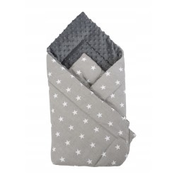 Rożek niemowlęcy becik dziecięcy bawełna minki dwustronny Jackmar