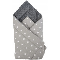 Rożek niemowlęcy becik dziecięcy bawełna minki 80x80 rzep Jackmar