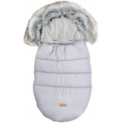Śpiworek do wózka spacerówki gondoli zimowy na sanki z futerkiem Jackmar
