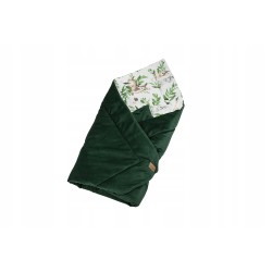 Rożek niemowlęcy becik bawełna + velvet 80 cm x 80 cm zapięcia rzep Jackmar