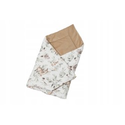 Rożek niemowlęcy becik bawełna + velvet 80 cm x 80 cm zapięcia rzep Jackmar