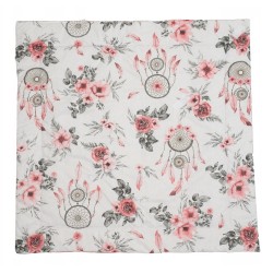 Rożek niemowlęcy becik bawełna + velvet 80 cm x 80 cm zapięcia rzep Jackmar