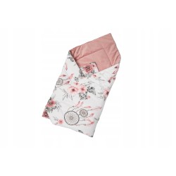 Rożek niemowlęcy becik bawełna + velvet 80 cm x 80 cm zapięcia rzep Jackmar