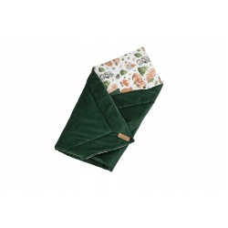 Rożek niemowlęcy becik bawełna + velvet 80 cm x 80 cm zapięcia rzep Jackmar