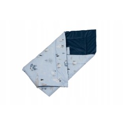 Rożek niemowlęcy becik bawełna + velvet 80 cm x 80 cm zapięcia rzep Jackmar