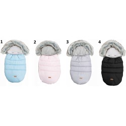 Śpiworek do wózka spacerówki gondoli zimowy na sanki z futerkiem Jackmar