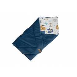 Rożek niemowlęcy becik bawełna + velvet 80 cm x 80 cm zapięcia rzep Jackmar