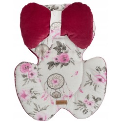 Otulacz kocyk z kapturkiem + wkład do fotelika samochodowego Jackmar