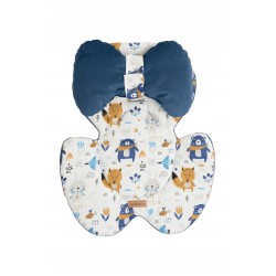 Otulacz kocyk z kapturkiem + wkład do fotelika samochodowego zestaw Jackmar