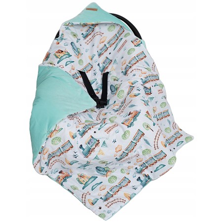 Otulacz do fotelika samochodowego wózka nosidełka kocyk bawełna Jackmar