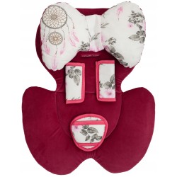 Otulacz kocyk z kapturkiem + wkład do fotelika samochodowego Jackmar