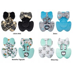 Otulacz kocyk z kapturkiem + wkład do fotelika samochodowego zestaw Jackmar