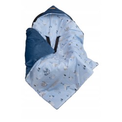 Otulacz do fotelika samochodowego wózka nosidełka kocyk bawełna Jackmar