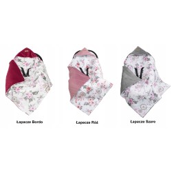 Otulacz kocyk z kapturkiem + wkład do fotelika samochodowego zestaw Jackmar