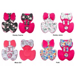 Otulacz kocyk z kapturkiem + wkład do fotelika samochodowego zestaw Jackmar