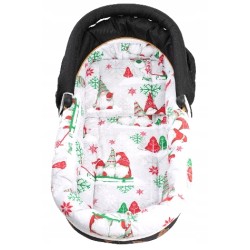 Wkładka do wózka gondoli otulacz wkład + materacyk + poduszka 3w1 Jackmar