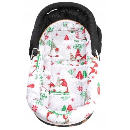 Wkładka do wózka gondoli otulacz wkład + materacyk + poduszka 3w1 Jackmar