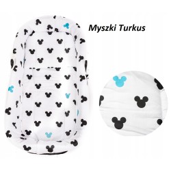 Wkładka do wózka gondoli otulacz wkład + materacyk + poduszka 3w1 Jackmar