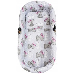 Wkładka do wózka gondoli otulacz wkład + materacyk + poduszka 3w1 Jackmar