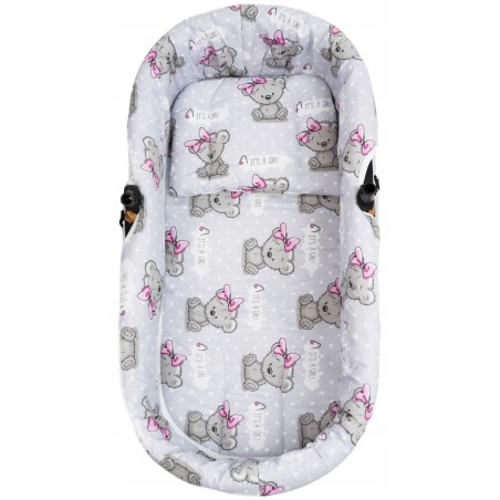 Wkładka do wózka gondoli otulacz wkład + materacyk + poduszka 3w1 Jackmar