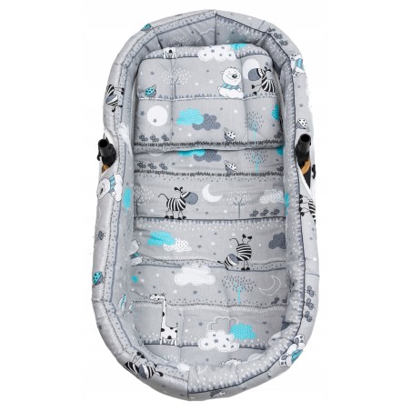 Wkładka do wózka gondoli otulacz wkład + materacyk + poduszka 3w1 Jackmar