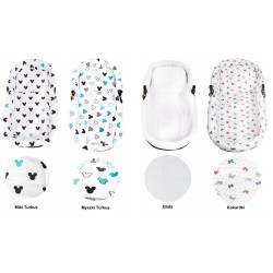Wkładka do wózka gondoli otulacz wkład + materacyk + poduszka 3w1 Jackmar