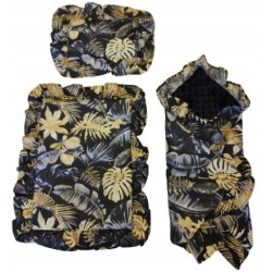 Pościel dla lalek do wózka łóżeczka kołyski + rożek z falbankami Jackmar