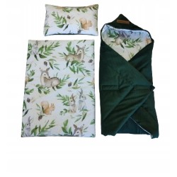 Pościel dla lalek komplet do wózka łóżeczka kołyski + rożek Jackmar