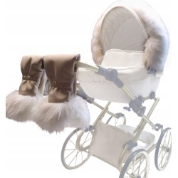 FUTERKO NA BUDKĘ DO WÓZKA DLA LALEK + RĘKAWICZKI JACKMAR