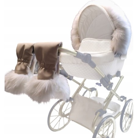 FUTERKO NA BUDKĘ DO WÓZKA DLA LALEK + RĘKAWICZKI JACKMAR