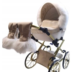 FUTERKO NA BUDKĘ DO WÓZKA DLA LALEK + RĘKAWICZKI JACKMAR