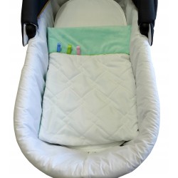 Kocyk Kołderka Mikrofibra+Minki do Wózka Fotelika