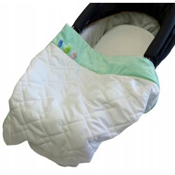 Kocyk Kołderka Mikrofibra+Minki do Wózka Fotelika