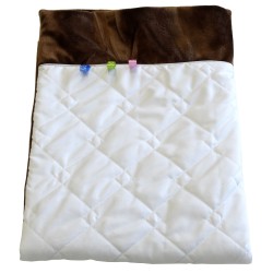 Kocyk Kołderka Mikrofibra+Minki do Wózka Fotelika