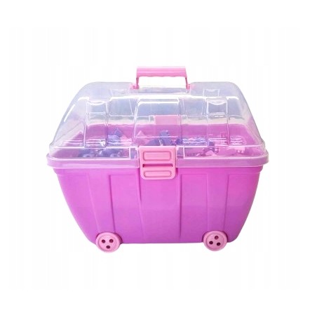 Klocki konstrukcyjne K1 600 el. + kuferek produkt polski Hemar