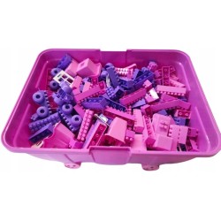 Klocki konstrukcyjne K1 600 el. + kuferek produkt polski Hemar