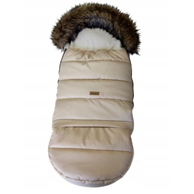 Śpiworek do wózka gondoli sanek dziecięcy regulowany z futerkiem Jackmar