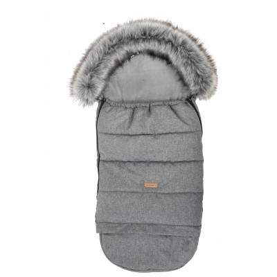 Śpiworek do wózka gondoli sanek dziecięcy regulowany z futerkiem Jackmar