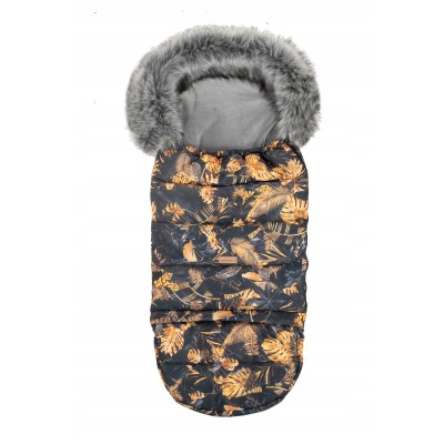 Śpiworek do wózka gondoli sanek dziecięcy regulowany z futerkiem Jackmar