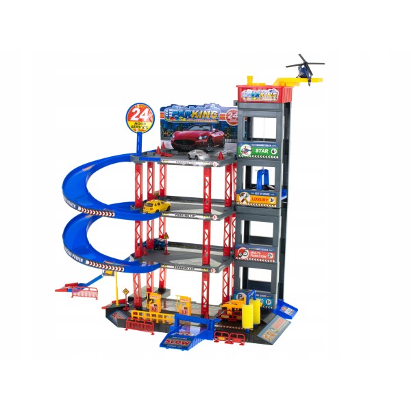 Parking samochodowy garaż wielopoziomowy piętrowy stacja benzynowa myjnia