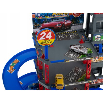 Parking samochodowy garaż wielopoziomowy piętrowy stacja benzynowa myjnia