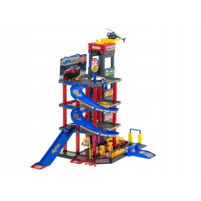 Parking samochodowy garaż wielopoziomowy piętrowy stacja benzynowa myjnia