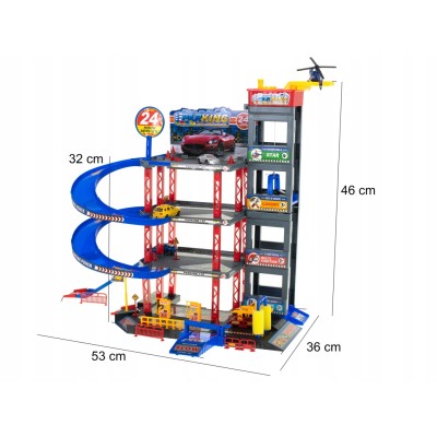 Parking samochodowy garaż wielopoziomowy piętrowy stacja benzynowa myjnia