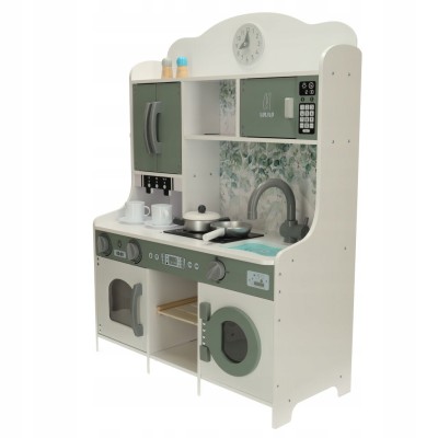 Kuchnia dla dzieci drewniana MDF LULILO SALIKO z ekspresem 85cm zabawka