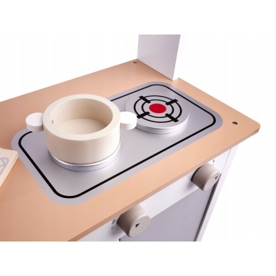 Kuchnia dla dzieci drewniana MDF LULILO KUKETO akcesoria 85cm