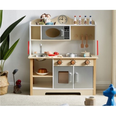 Kuchnia dla dzieci drewniana MDF LULILO KUKETO akcesoria 85cm