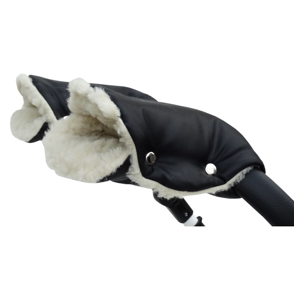 Mufki Rękawice Owcza Wełna Do Wózka Sanek dla mamy i taty Jackmar