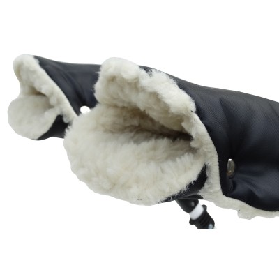 Mufki Rękawice Owcza Wełna Do Wózka Sanek dla mamy i taty Jackmar