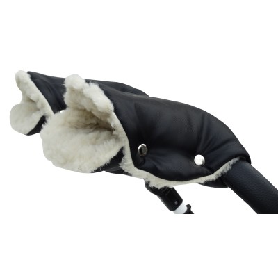 Mufki Rękawiczki Owcza Wełna Do Wózka Sanek Dla mamy i Taty Jackmar